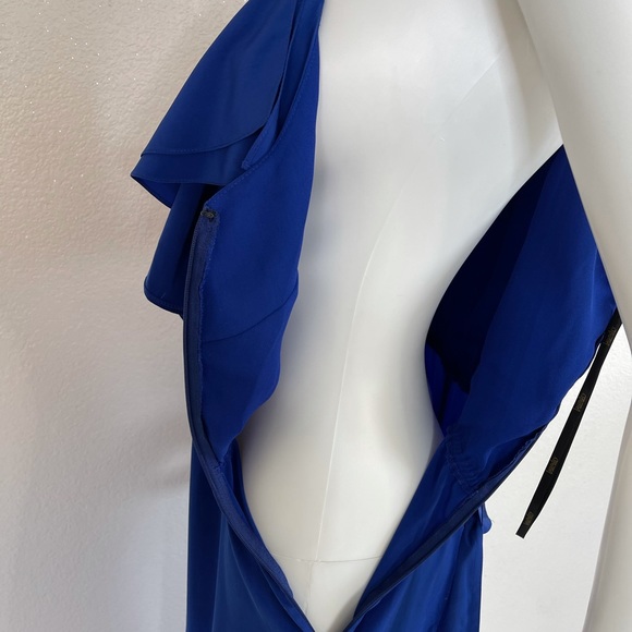 Laundry S blue jumpsuit ruffle wide leg jumpsuit - Picture 7 of 14